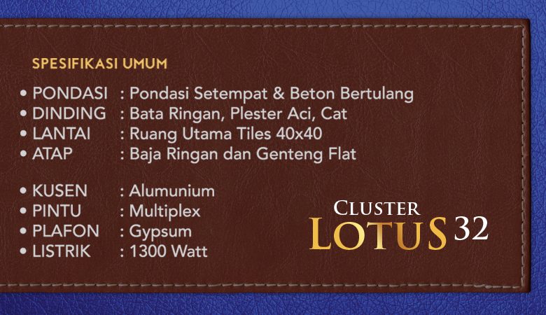Spesifikasi Cluster 32