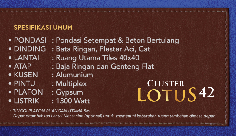 Spesifikasi Cluster 42